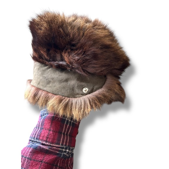 Vintage Fredrickson Faux Fur Vintage Style Winter Warm Bucket Hat Fur Indie Boho - Picture 4 of 14